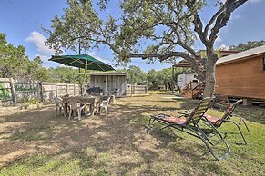 Couples Cabin w/ Luxury Deck, 1 Mi to Canyon Lake!