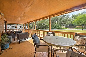 Couples Cabin w/ Luxury Deck, 1 Mi to Canyon Lake!