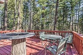 Relaxing Lincoln Forest Retreat w/ Wraparound Deck