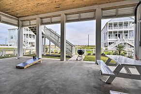 Modern Galveston Home w/ Balconies, Walk to Beach!