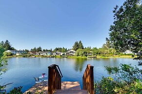 Ocean Shores Retreat w/ Porch & Canal Views!