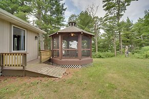 Lakefront Chetek Haven: Dock, Screened Gazebo
