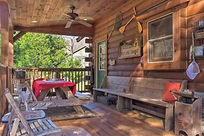 Cozy Log Cabin Retreat: Steps to Lake Lure & Beach