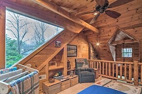Lake Lure Log Cabin w/ Grill, Near Hiking!