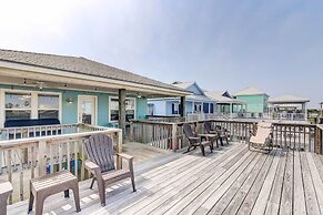 Stilted Galveston Vacation Home w/ Canal Views!