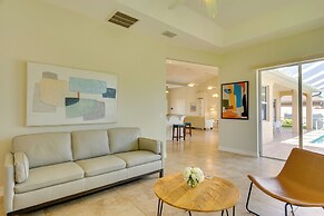 WFH & Relax by Pool: Chic Cape Coral Villa