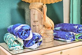 Walk to Beach: Ocean-view Galveston Condo!