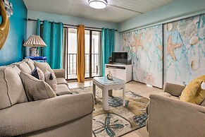 Walk to Beach: Ocean-view Galveston Condo!