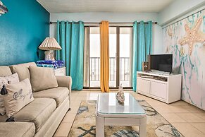 Walk to Beach: Ocean-view Galveston Condo!