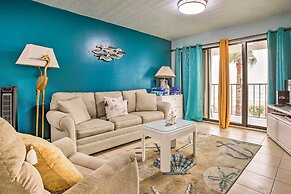 Walk to Beach: Ocean-view Galveston Condo!