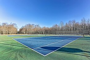 Furnished Deck + Fire Pit: Lake Wallenpaupack Home