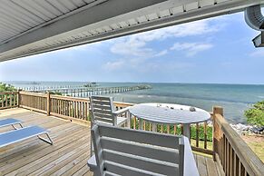 Waterfront Harkers Island Home: Sunset View & Dock