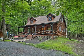 Pocono Log Cabin: Fireplace, Fire Pits & Amenities