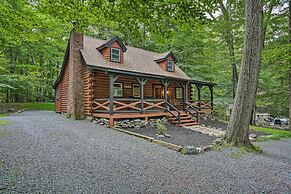 Pocono Log Cabin: Fireplace, Fire Pits & Amenities