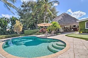 Tropical Palm Beach Escape w/ Outdoor Paradise!