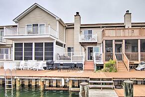 Walk to Maryland Beach: Canal-front Escape w/ Dock