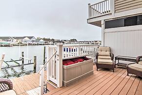 Walk to Maryland Beach: Canal-front Escape w/ Dock