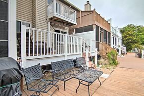 Walk to Maryland Beach: Canal-front Escape w/ Dock