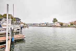 Walk to Maryland Beach: Canal-front Escape w/ Dock