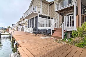 Walk to Maryland Beach: Canal-front Escape w/ Dock
