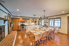 Lakefront Harrison Home w/ Sunroom, Deck, & Dock!