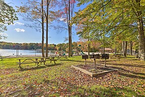 1 Block to Lake: Poconos Getaway w/ Fire Pit!