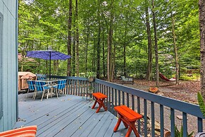 Colorful Pocono Lake Cabin w/ Deck & Fire Pit