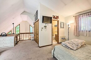 Colorful Pocono Lake Cabin w/ Deck & Fire Pit