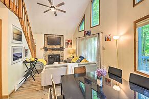 Colorful Pocono Lake Cabin w/ Deck & Fire Pit