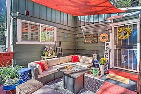 1 Mi to Lake Gregory: Boho Crestline Cabin