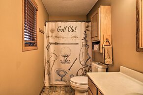 Cabin w/ Fire Pit & Movie Room, 1 Mi to Lake
