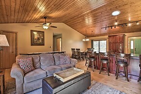 Cabin w/ Fire Pit & Movie Room, 1 Mi to Lake