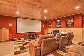 Cabin w/ Fire Pit & Movie Room, 1 Mi to Lake