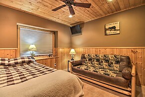 Cabin w/ Fire Pit & Movie Room, 1 Mi to Lake