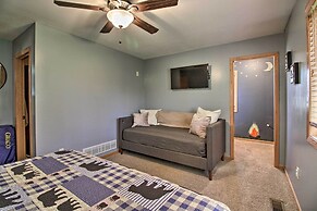 Cabin w/ Fire Pit & Movie Room, 1 Mi to Lake