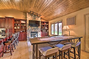 Cabin w/ Fire Pit & Movie Room, 1 Mi to Lake