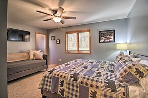 Cabin w/ Fire Pit & Movie Room, 1 Mi to Lake