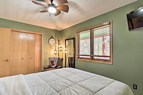 Cabin w/ Fire Pit & Movie Room, 1 Mi to Lake