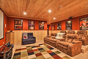 Cabin w/ Fire Pit & Movie Room, 1 Mi to Lake