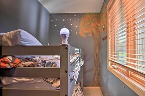 Cabin w/ Fire Pit & Movie Room, 1 Mi to Lake