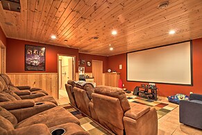 Cabin w/ Fire Pit & Movie Room, 1 Mi to Lake