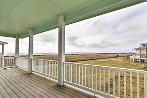 Breezy Galveston House w/ 2 Decks & Ocean Views!