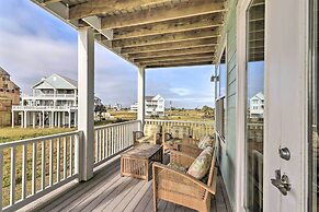 Breezy Galveston House w/ 2 Decks & Ocean Views!