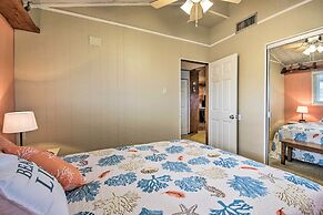 1/2 Mi to Beach: Canal-front Galveston Home!