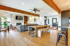 Modern Fischer House w/ Deck, Fire Pit & Hot Tub!