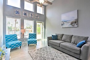 Pool View & Walk to Beach: Modern Galveston Condo!