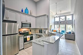 Pool View & Walk to Beach: Modern Galveston Condo!