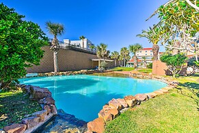 Pool View & Walk to Beach: Modern Galveston Condo!