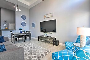 Pool View & Walk to Beach: Modern Galveston Condo!