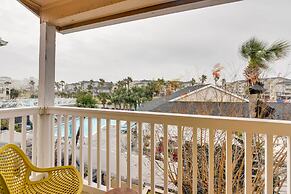 Balcony & Community Pool Deck: Condo in Galveston